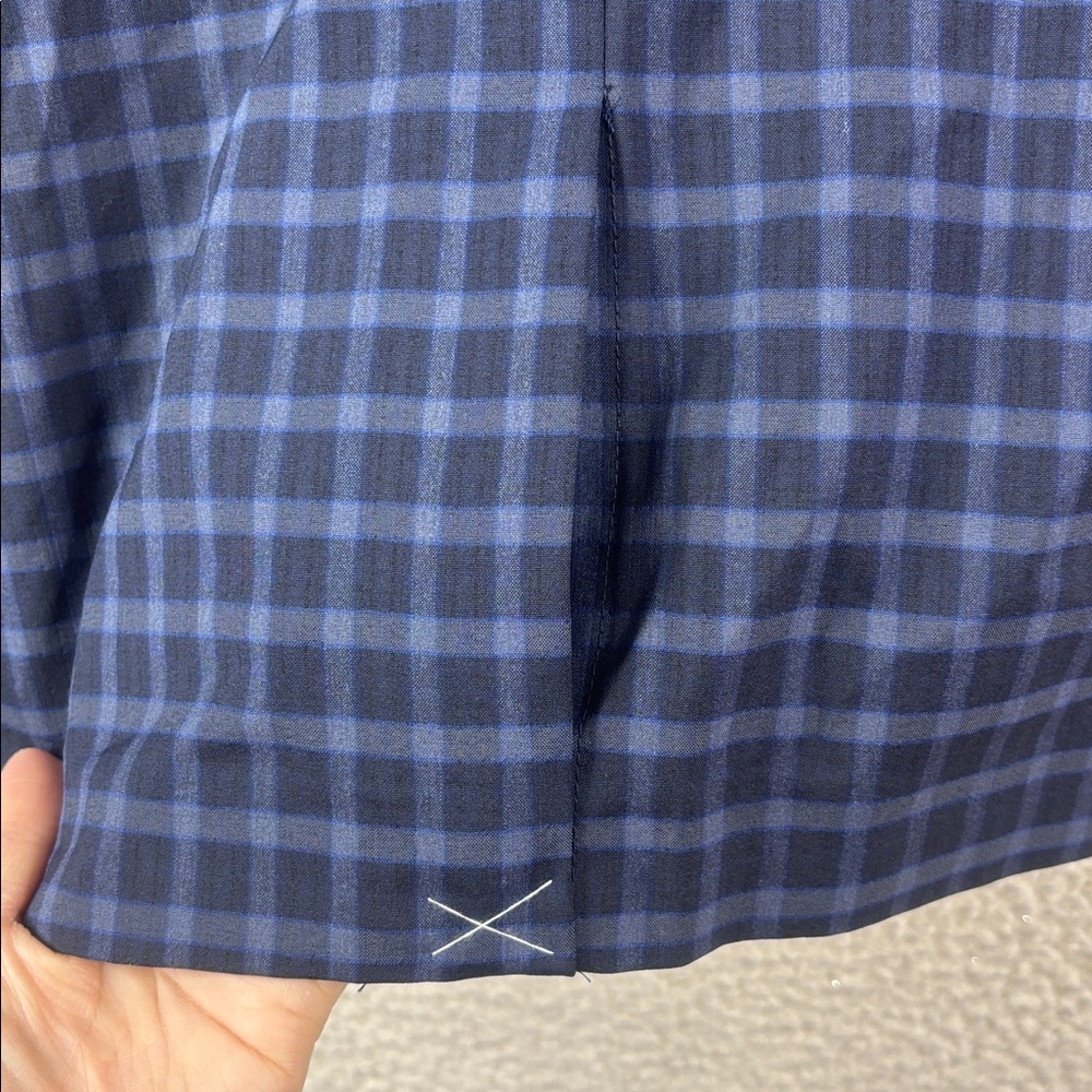 NWT Ben Sherman Mens Navy Blue Plaid Blazer Sport Coat Size 44R - Picture 12 of 16